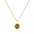 Gold Tiger Eye Pendant Necklace